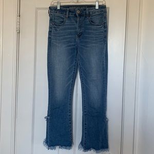 American Eagle Fringe Light Wash Jeans | Size 8